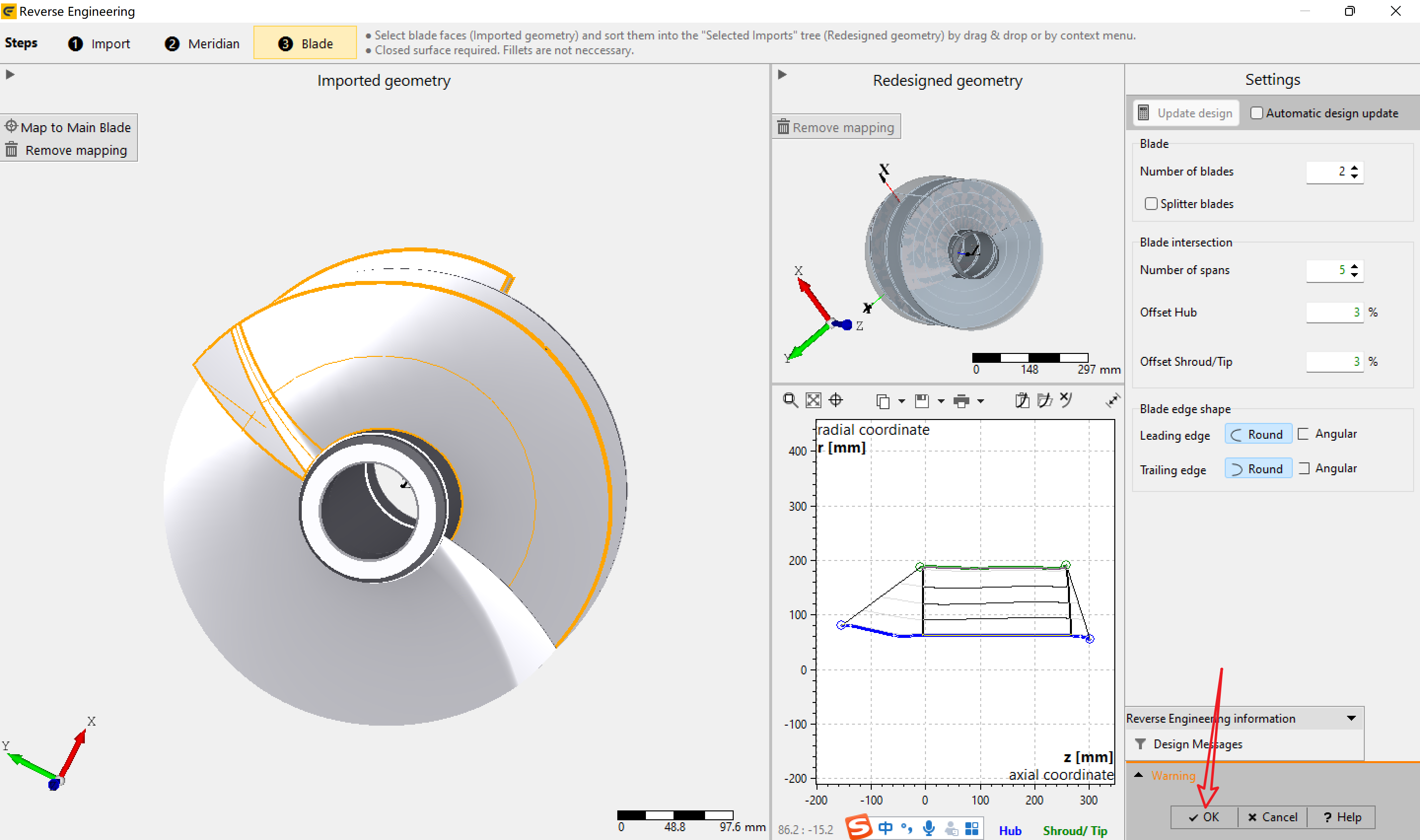 Cfturbo2022逆向设计诱导轮教程